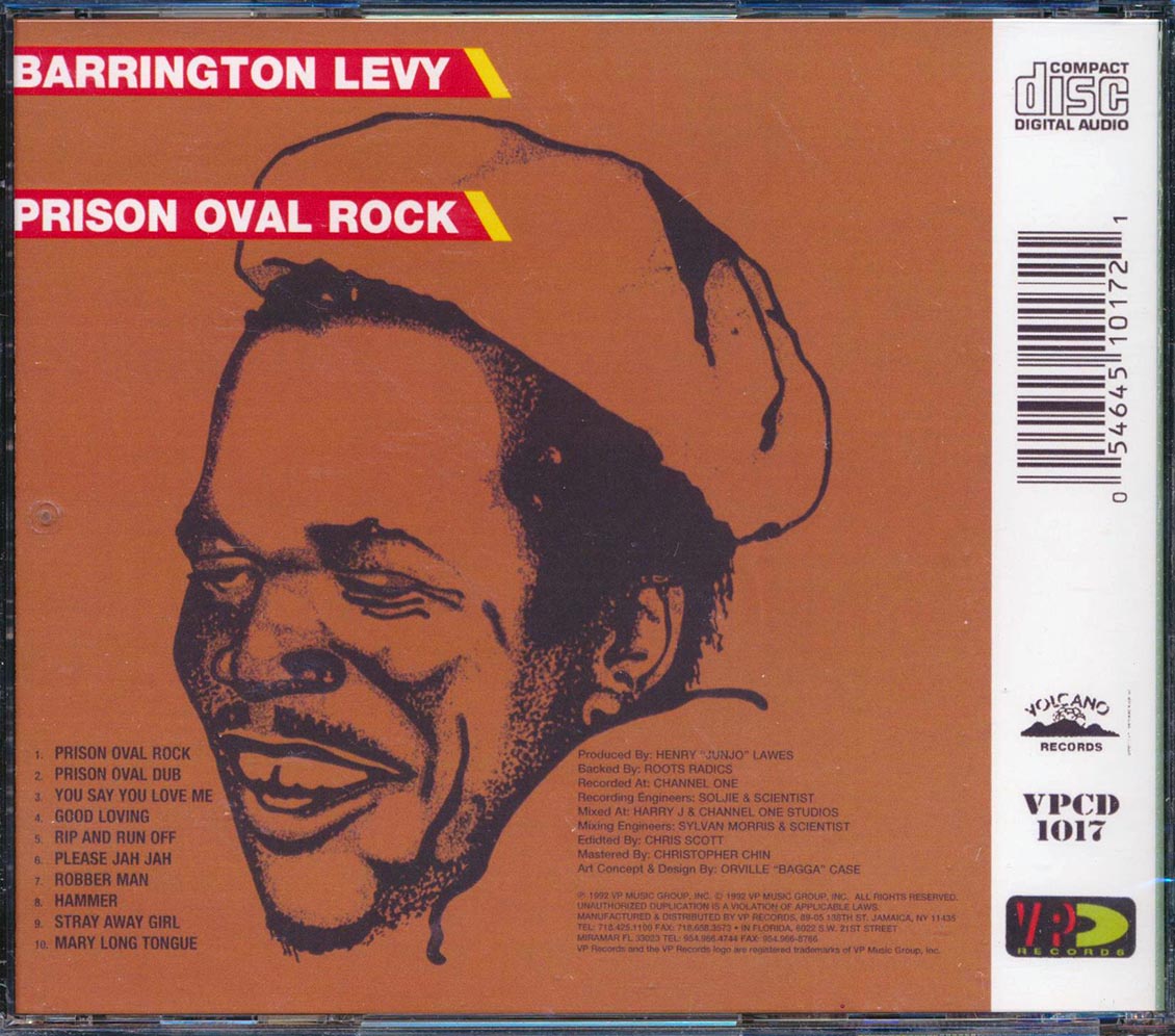 Barrington Levy - Prison Oval Rock Music CD