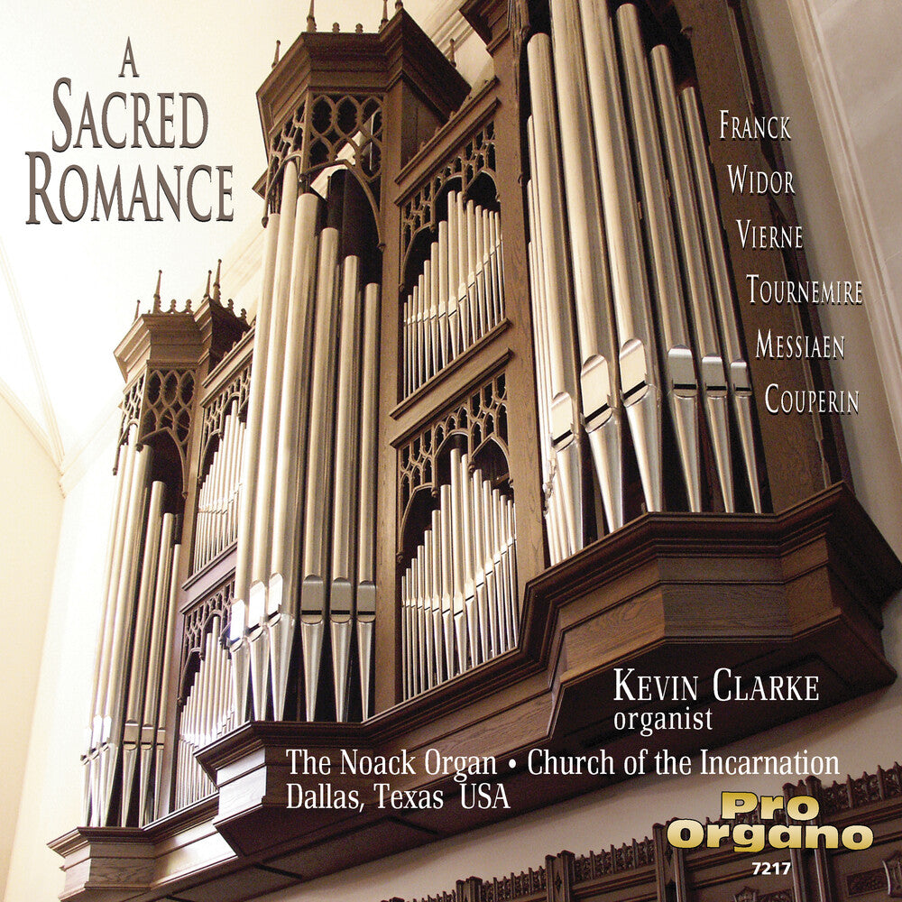 the album cover for Kevin Clarke - Sacred Romance