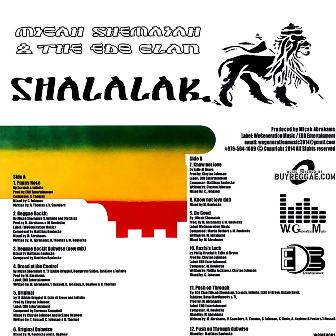 Micah Shemaiah & The EBD Clan - Shalalak: Rockers Rebirth Vinyl Record