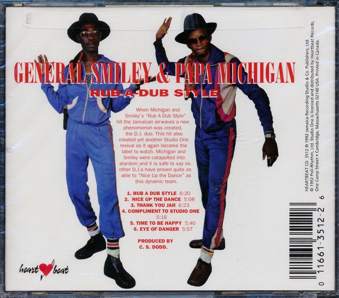 Michigan & Smiley - Rub A Dub Style Music CD