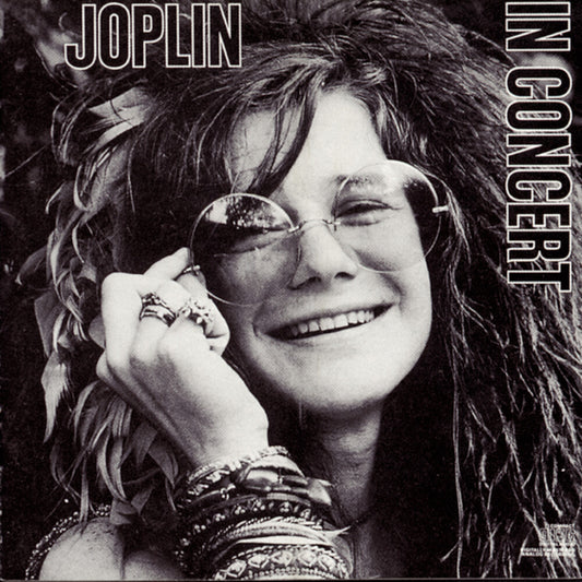 the album cover for Janis Joplin - In Concert