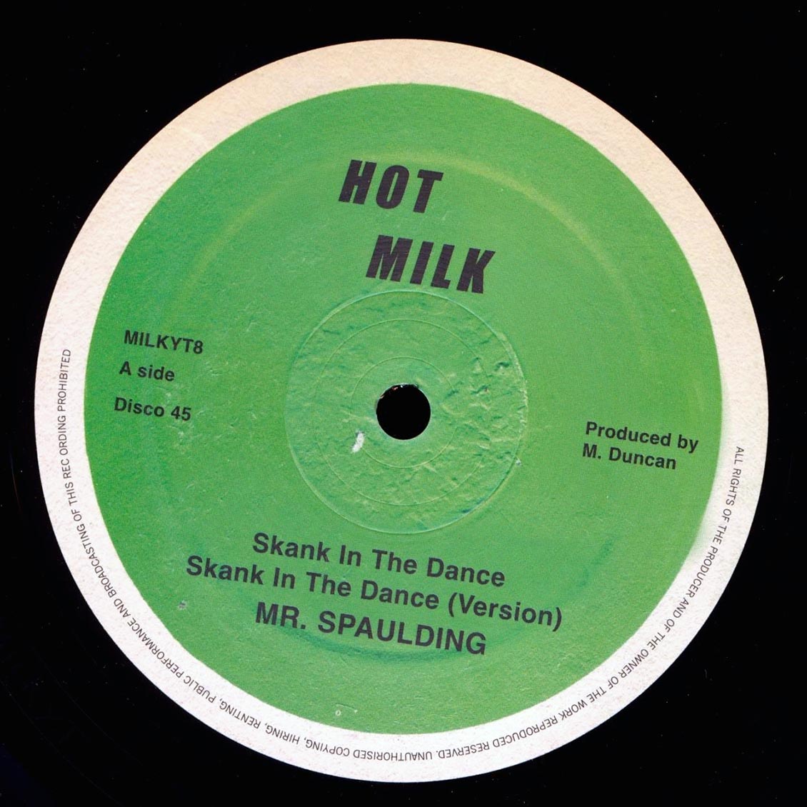 Mr. Spaulding - Skank In The Dance; Roots Radics - Version  /  Mr. Spaulding - Come Now Youthman; Roots Radics - Version (rhythm: "Trodding Through The Jungle") 12" Vinyl Record