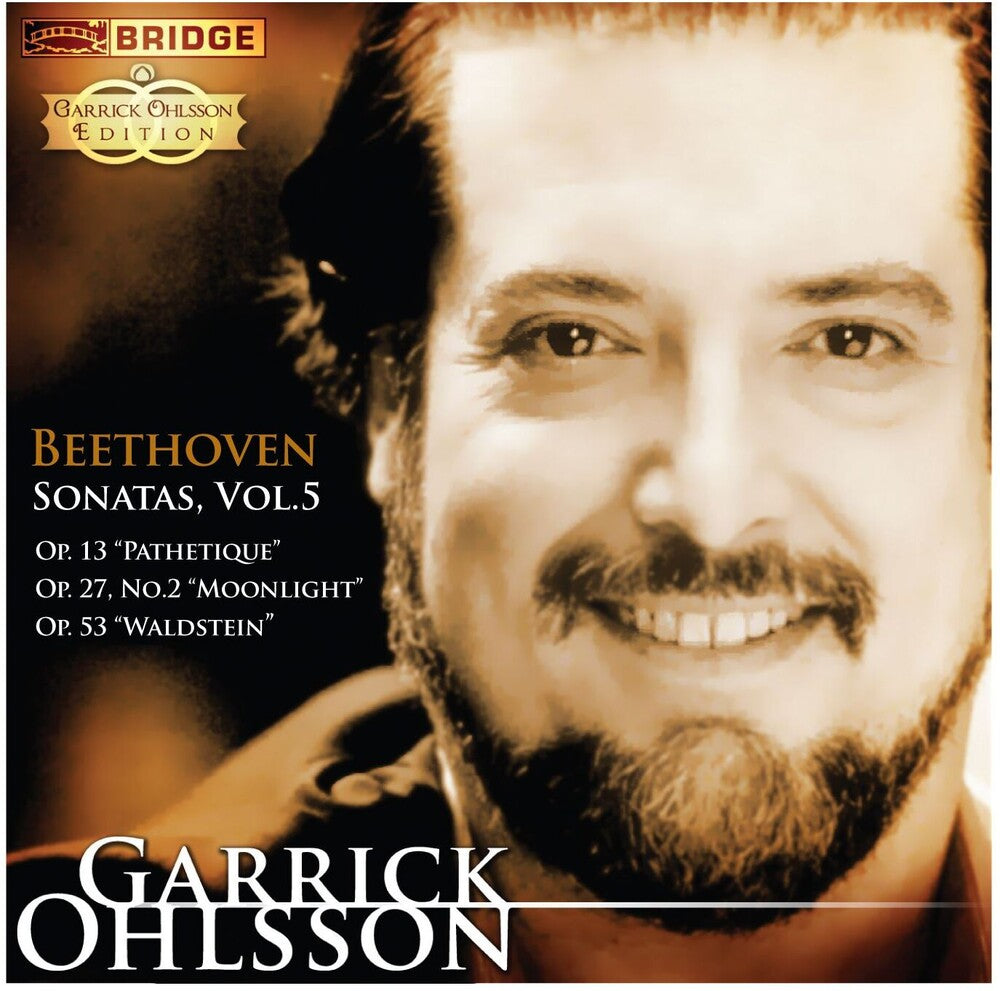 the album cover for GARRICK OHLSSON - Sonatas 5