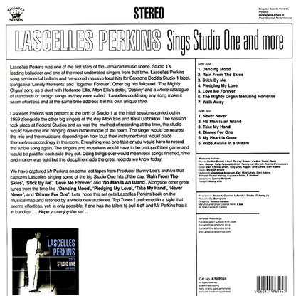 Lascelles Perkins - Sings Studio One And More (180g) Vinyl Record