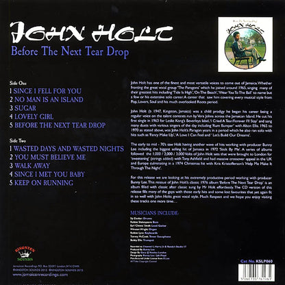 John Holt - Before The Next Teardrop Falls (180g) Vinyl Record