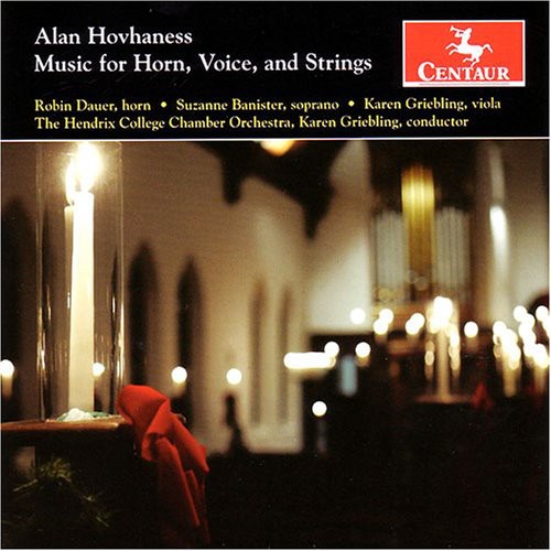 the album cover for A. HOVHANESS - Music for Horn Voice & Strings