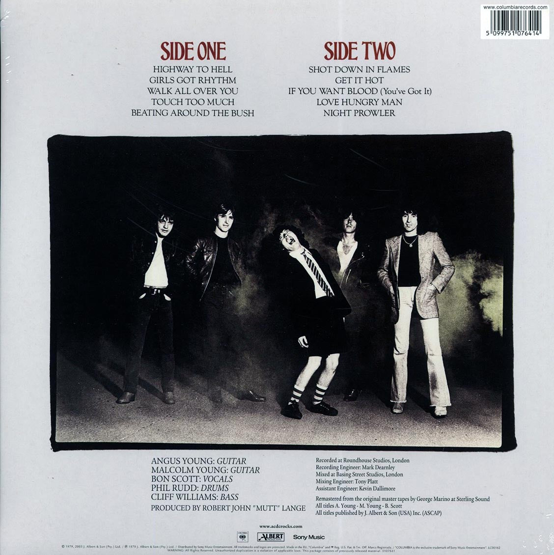 ACDC Highway To Hell 180g Vinyl Record