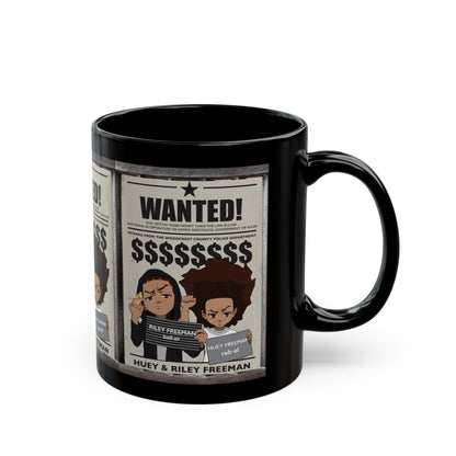 The Boondocks Wanted Black Mug (11oz)