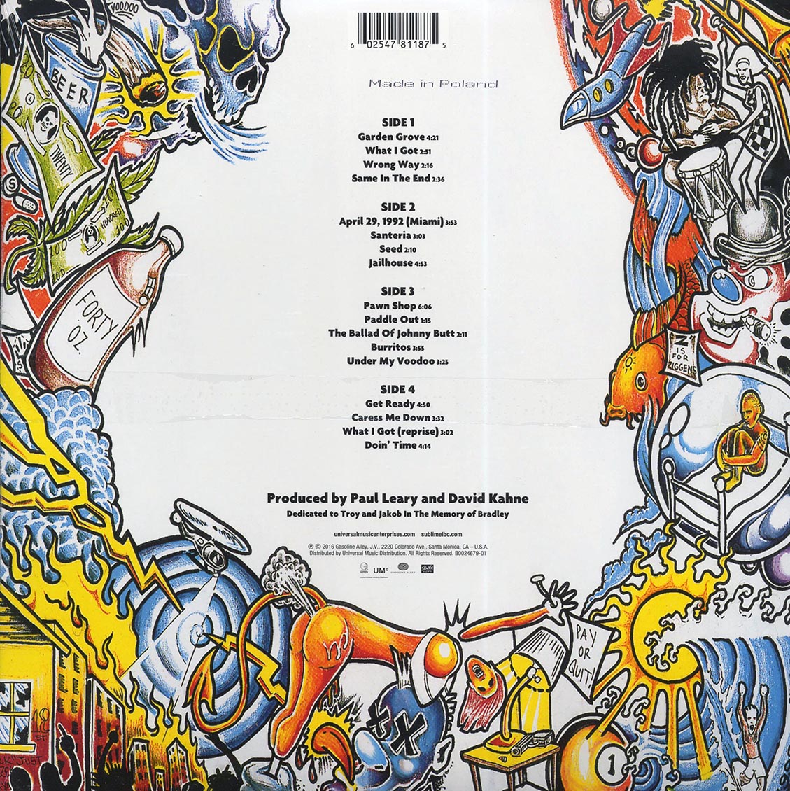 Sublime - Sublime (2xLP) (remastered) Vinyl Record