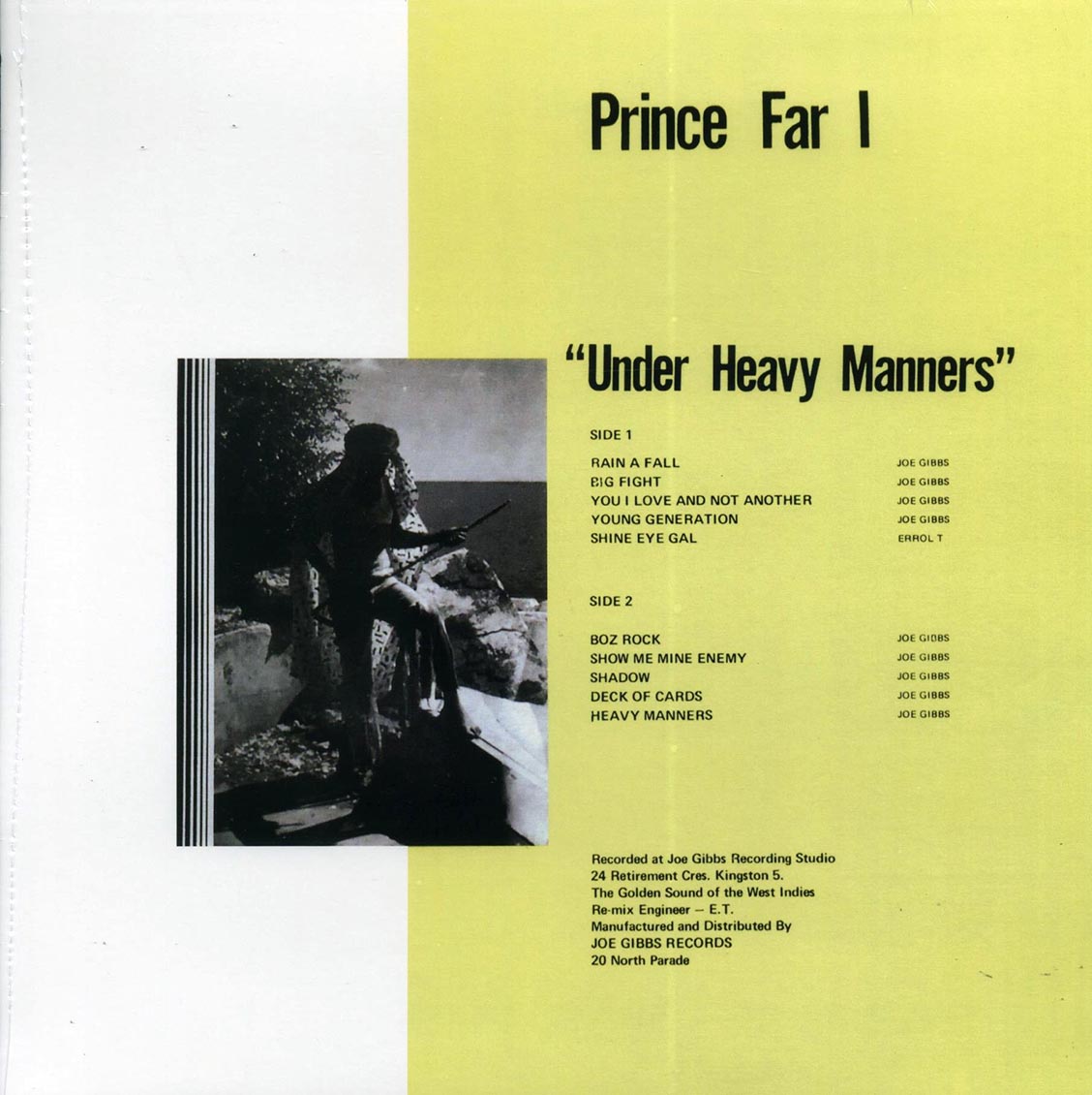 Prince Far I - Under Heavy Manners Vinyl Record