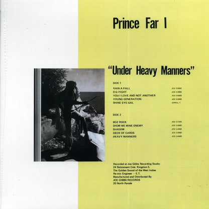 Prince Far I - Under Heavy Manners Vinyl Record
