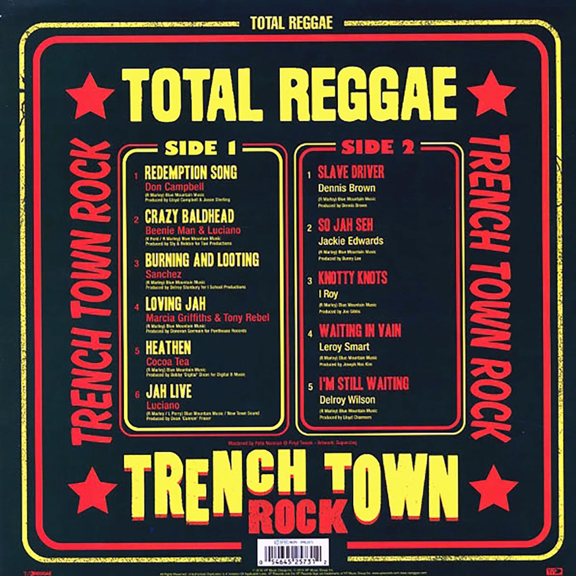 I Roy, Jackie Edwards, Dennis Brown, Etc. - Total Reggae: Trench Town Rock Vinyl Record