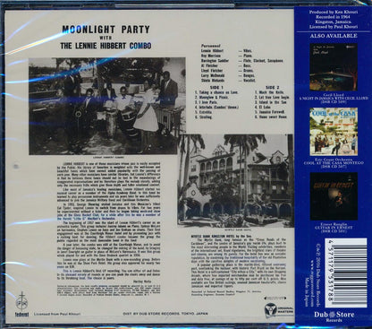 The Lennie Hibbert Combo Moonlight Party At The Myrtle Bank Hotel Japan Music CD