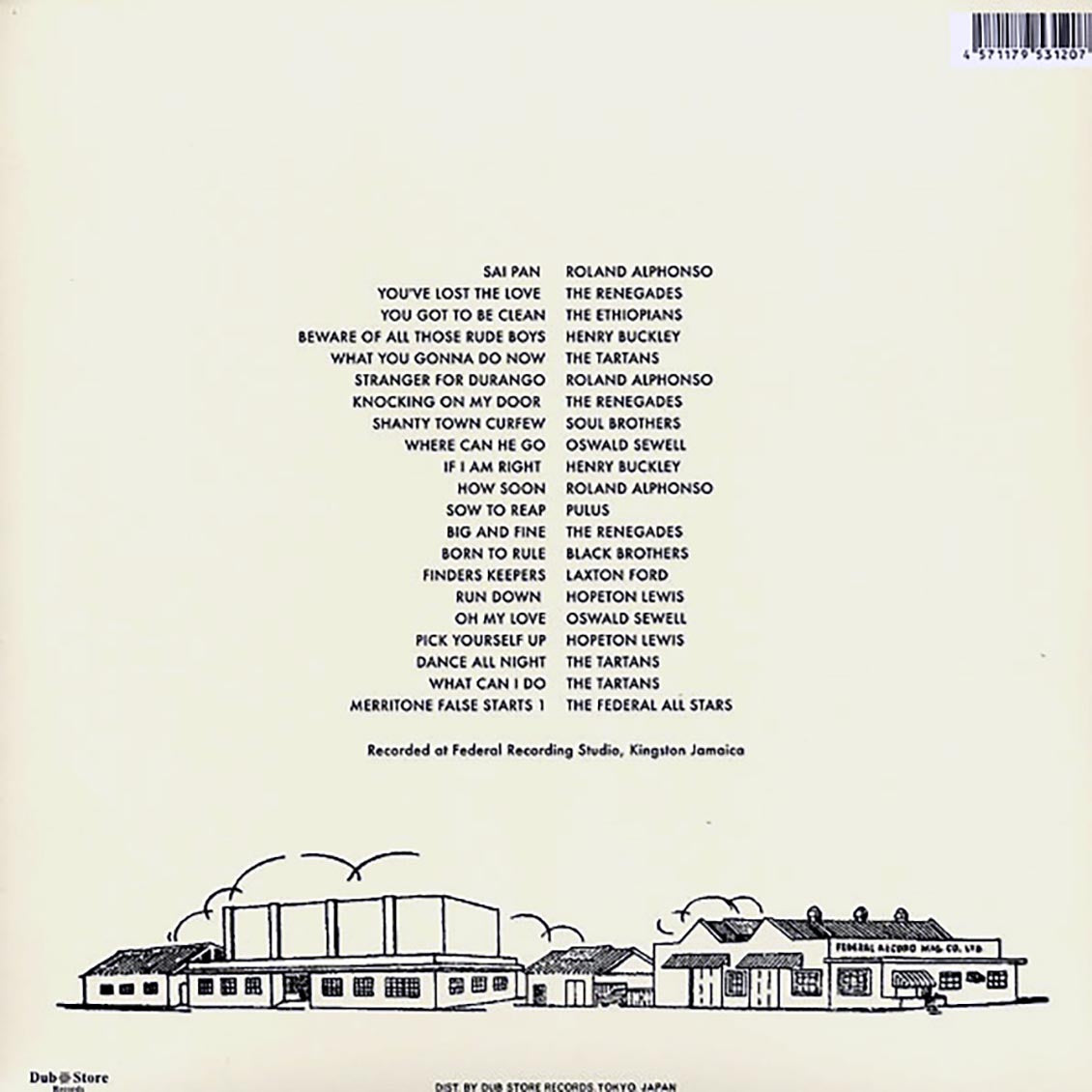 Hopeton Lewis, The Ethiopians, The Renegades, Etc. - Merritone Rock Steady 1: Shanty Town Curfew 1966-1967 (Japan) (Japan press) (2xLP) Vinyl Record