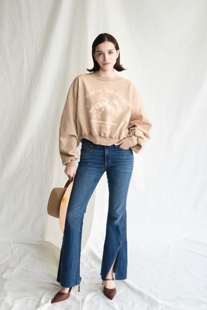 Waylon Jennings Hometown Womens Sweatshirt