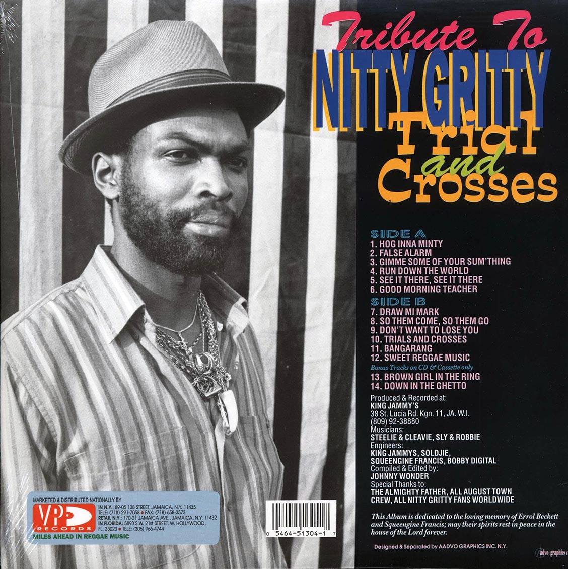 Nitty Gritty - Tribute To Nitty Gritty: Trial And Crosses Vinyl Record