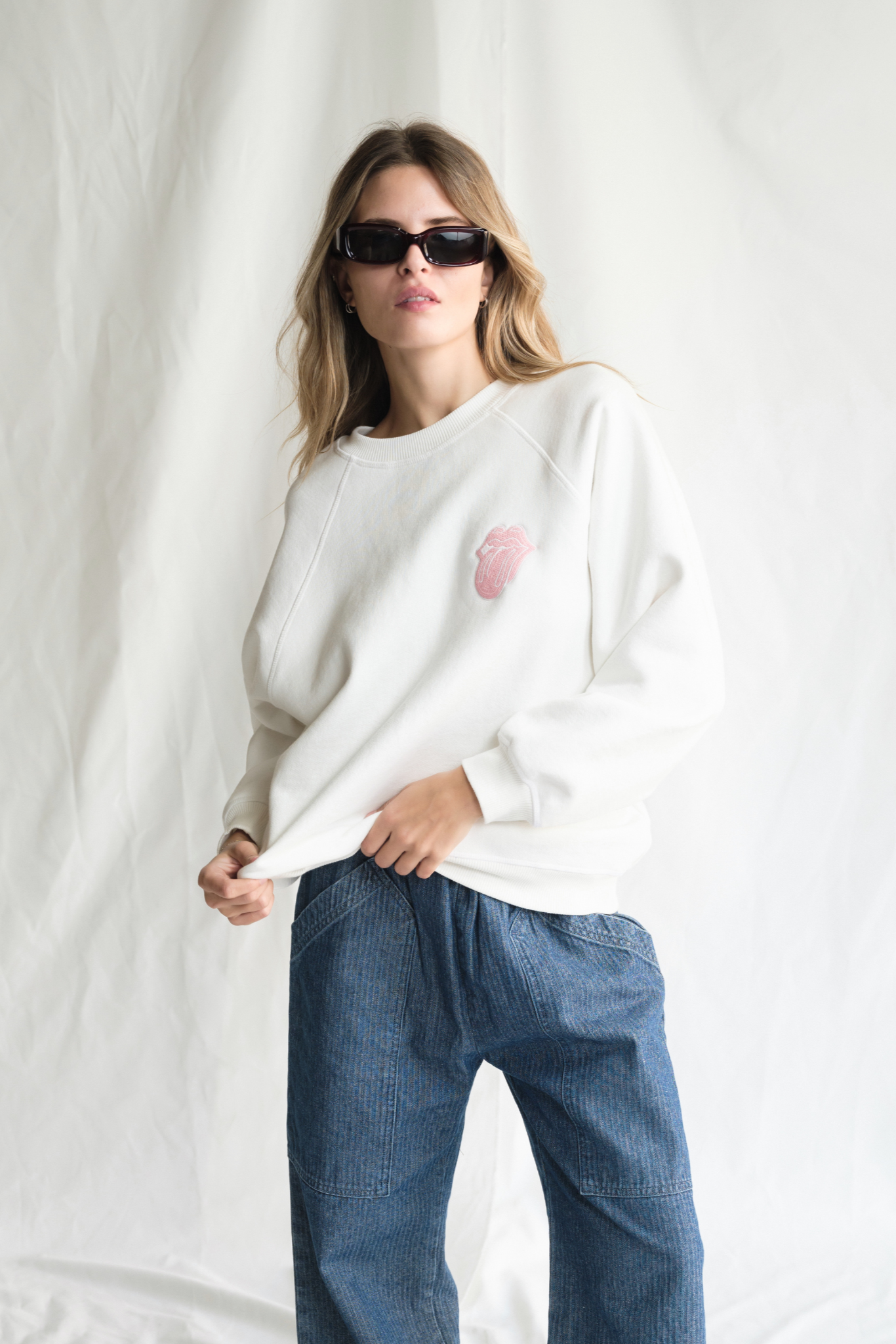 The Rolling Stones She's a Rainbow Womens Crewneck