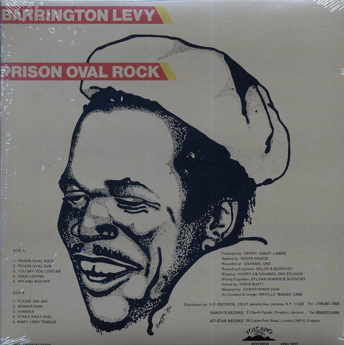 Barrington Levy - Prison Oval Rock Vinyl Record