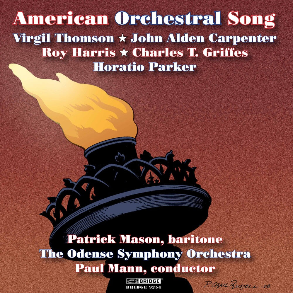 the album cover for Patrick Mason - American Orchestral Song