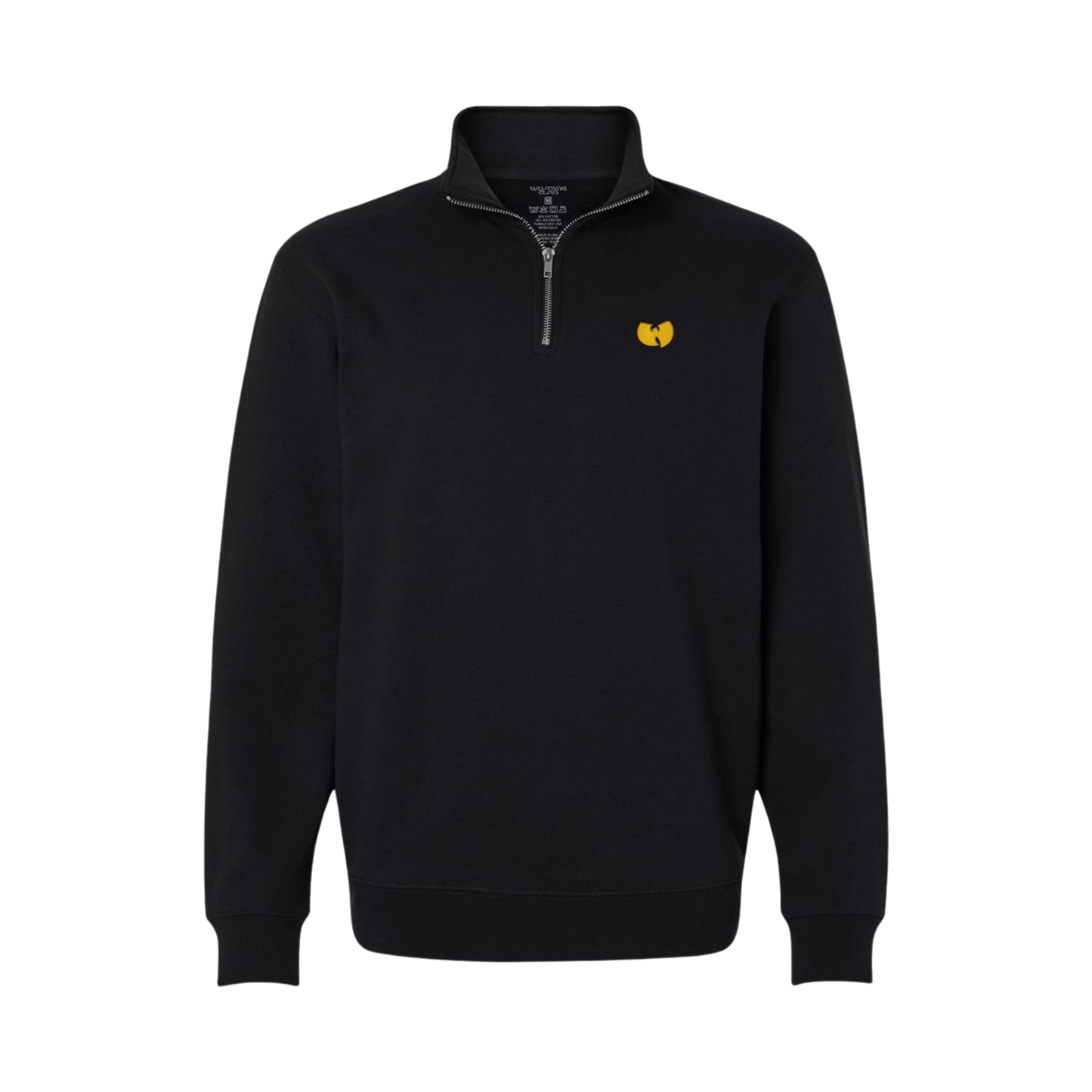 Wu-Tang Clan Wu Quarter Zip Sweatshirt Black Officially Licensed
