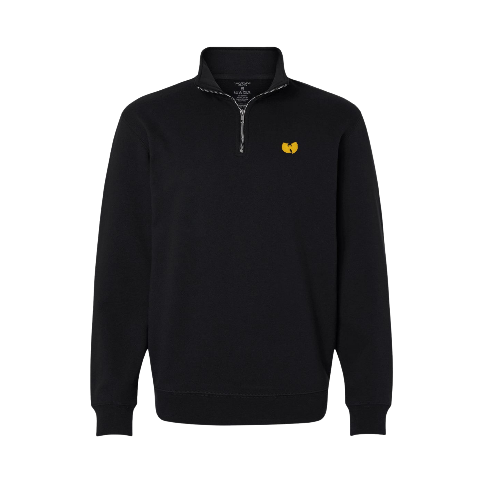 Wu-Tang Clan Wu Quarter Zip Sweatshirt Black Officially Licensed