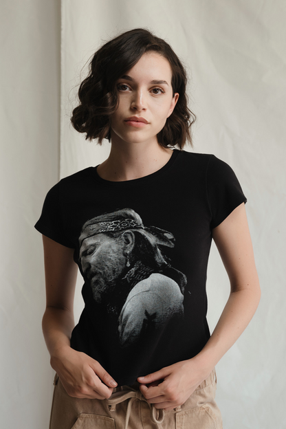 Willie Nelson Just Breathe Womens Baby Tee Shirt