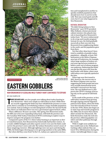Outdoor Canada - Spring 2025: New Hunting Guns & Gear, Boat Guide Essentials, Lake Trout Opener Tips, Best Baits For Big Bears, Deep-Woods Gobbler Tactics For Turkey Hunters, Walleye Fishing & More!