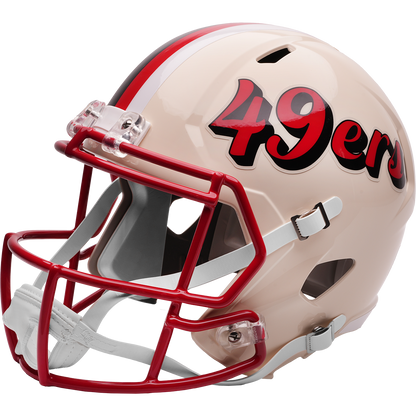 San Francisco 49ers Full Size Speed Replica Football Helmet RETRO - NFL