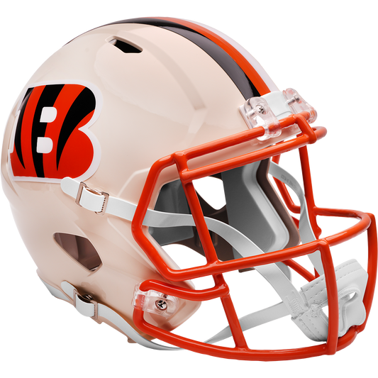 Cincinnati Bengals Full Size Speed Replica Football Helmet RETRO - NFL