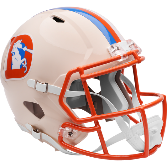 Denver Broncos Full Size Speed Replica Football Helmet RETRO - NFL