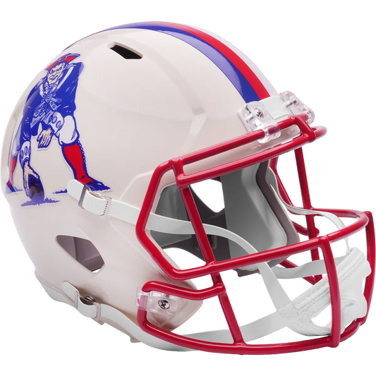 New England Patriots Full Size Speed Replica Football Helmet RETRO - NFL