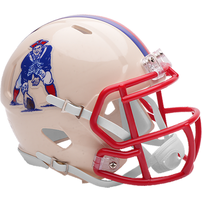 New England Patriots Speed Mini Football Helmet RETRO - NFL