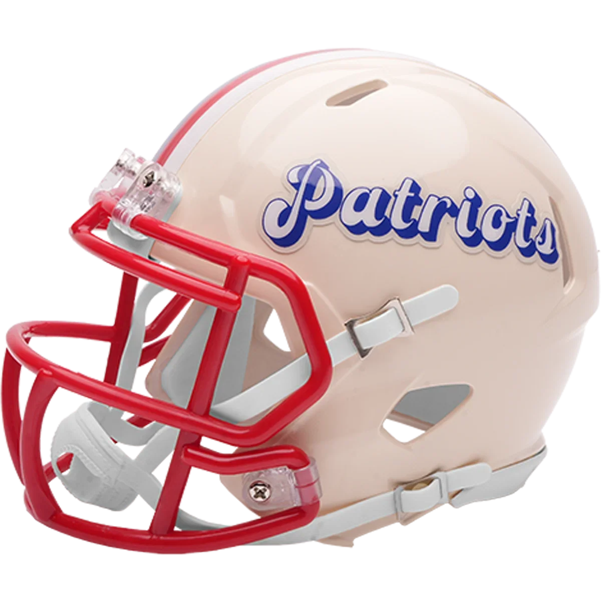 New England Patriots Speed Mini Football Helmet RETRO - NFL