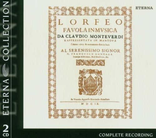 the album cover for Claudio Monteverdi - L'orfeo