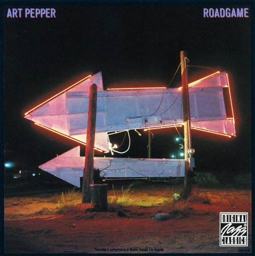 the album cover for Art Pepper - Roadgame