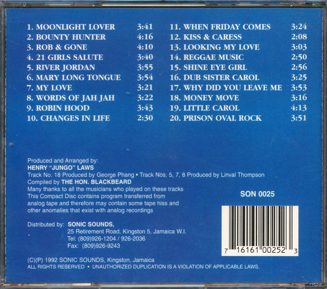 Barrington Levy - 20 Vintage Hits (20 tracks) Music CD