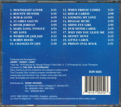 Barrington Levy - 20 Vintage Hits (20 tracks) Music CD