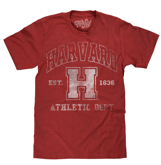 Harvard Athletic Department Mens T Shirt Officially Licensed Crimson
