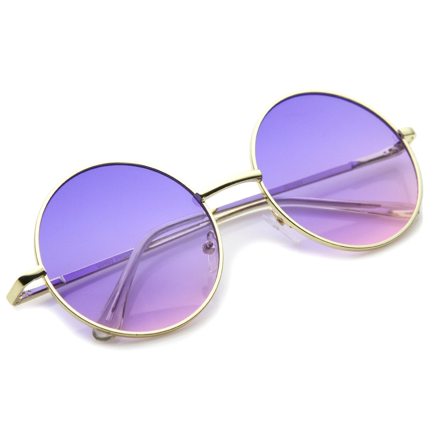 Retro Festival Oversize Round Color Lens Sunglasses A134