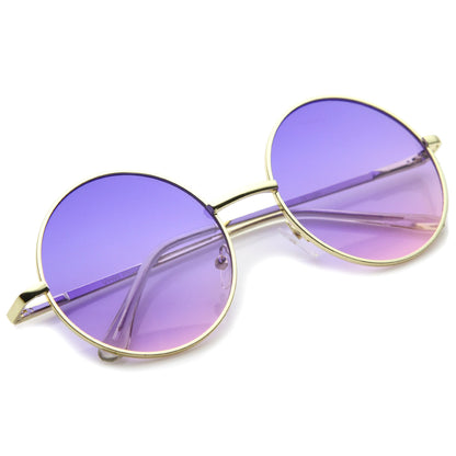 Retro Festival Oversize Round Color Lens Sunglasses A134