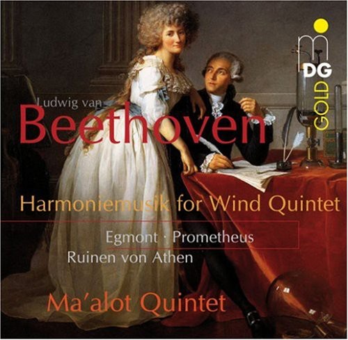 the album cover for L.V. Beethoven - Harmoniemusick for Wind Quintet O Egmont