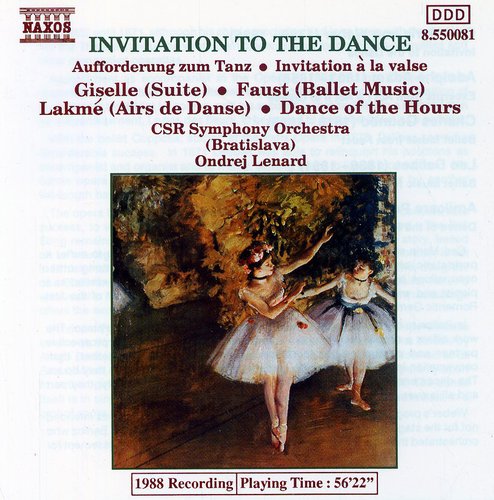 the album cover for Ondrej Lenard - Invitation to the Dance