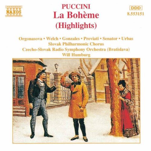 the album cover for Jonathan Welch - La Boheme [Highlights]