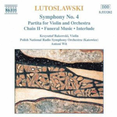 the album cover for Antoni Wit - Symphony 4 / Partita for Violin & Orchestra