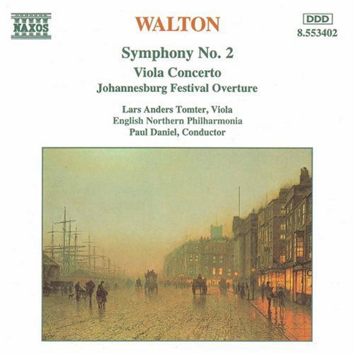 the album cover for Paul Daniel - Symphony 2 / Viola Concerto