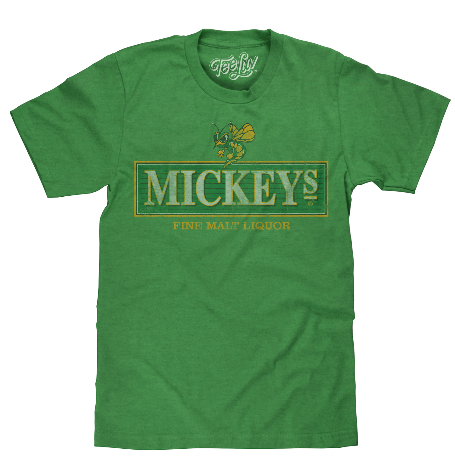 Mickey's Malt Liquor Logo Mens T Shirt Officially Licensed Green