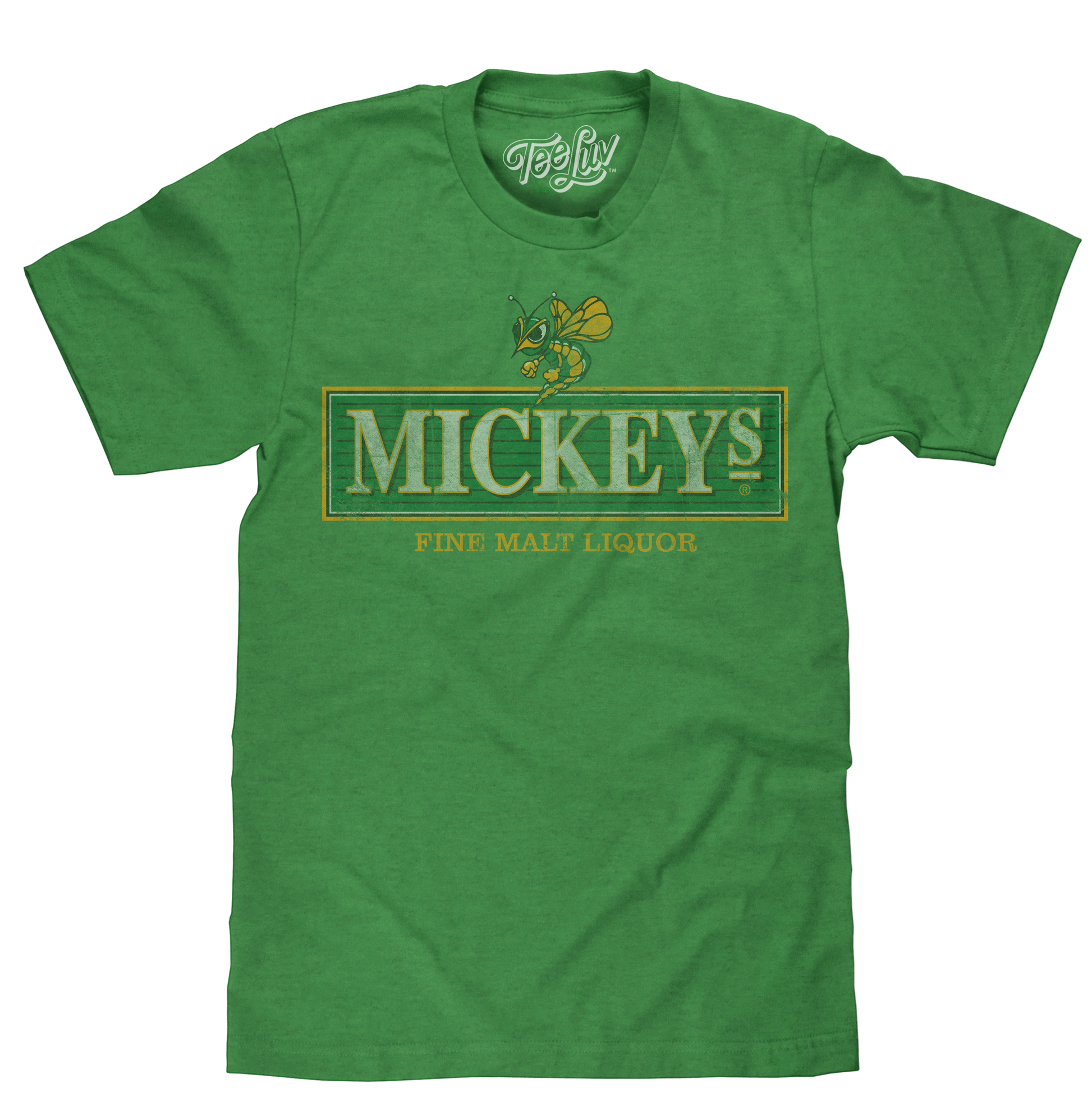 Mickey's Malt Liquor Logo Mens T Shirt Officially Licensed Green
