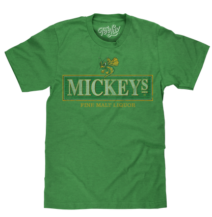 Mickey's Malt Liquor Logo Mens T Shirt Officially Licensed Green