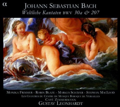 the album cover for J Bach C / Frimmer / Blaze / Macleod / Schneebeli - Secular Cantatas
