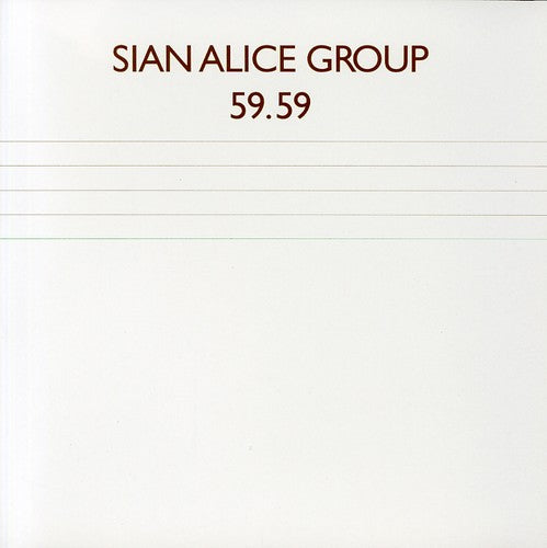 the album cover for Sian Alice Group - 59.59